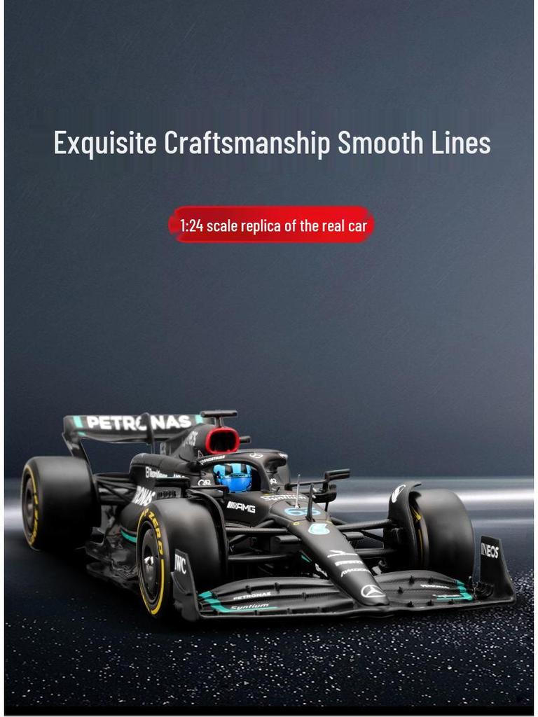 Bburago 1:24 2023 Mercedes W14 F1 Car Model - Lewis Hamilton Edition