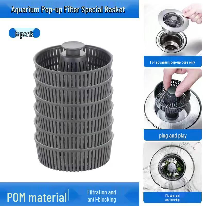 OEING Stainless Steel Kitchen Sink Drain Stopper with Strainer Basket, 5-Pack