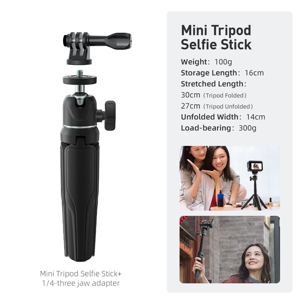 2-in-1 Selfie Stick Tripod for Insta360/DJI Osmo Action Action Camera Accessories