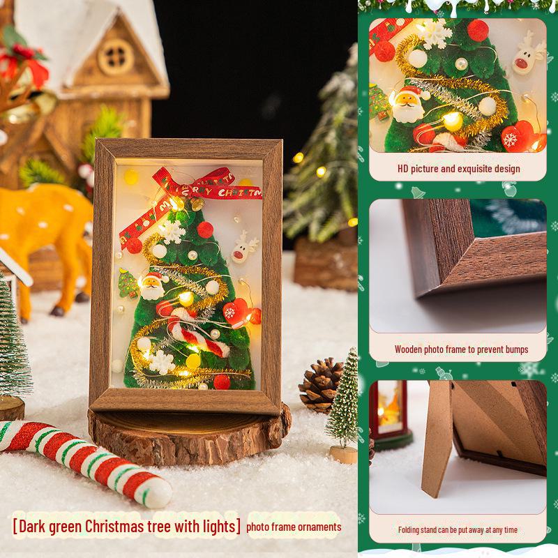 DIY Creative Twist Christmas Tree Photo Frame Kit - Perfect for Girlfriend's Christmas Gift and Desktop Ornament