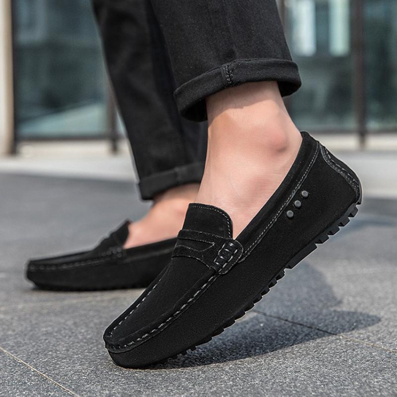 Fashion Big Size 38-48 Men Casual Shoes Fashion Mens Shoes Genuine Leather Men Loafers Moccasins Slip on Men's Flats Male Driving Shoes