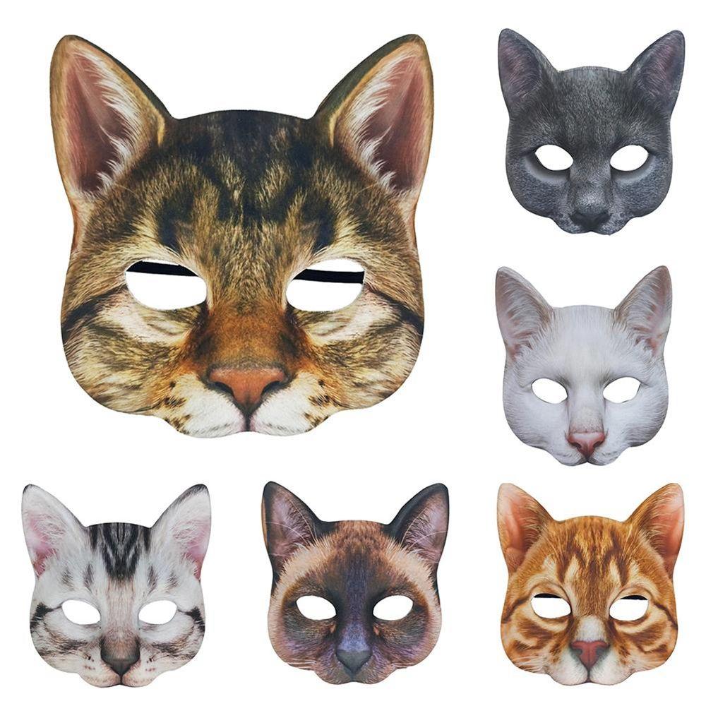 Costume Party Eye Mask Christmas Halloween Decoration Masquerade Mask Cosplay Props Cat Mask