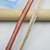 5 meters/16.4ft each pack Braided Lace Trims red gold Ribbons Decorative Fabric Edge for Dress bras Sewing DIY Craft Wedding Garment Embellishment