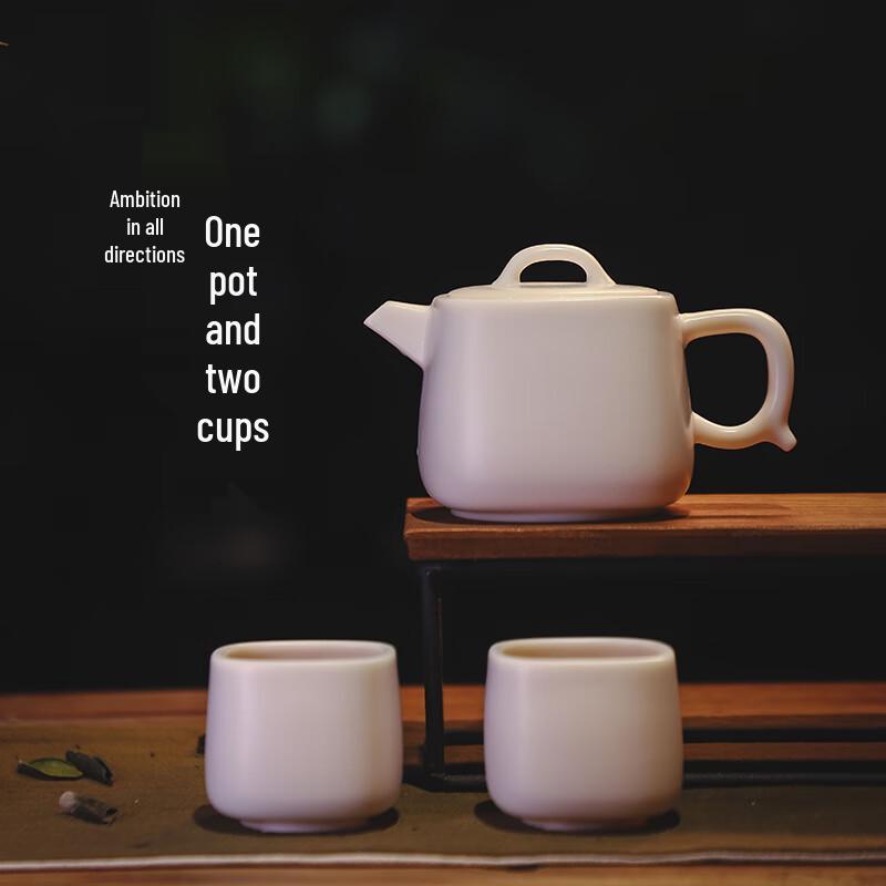 

ROOTS LIFE Dehua Unglazed White Porcelain Teapot Set