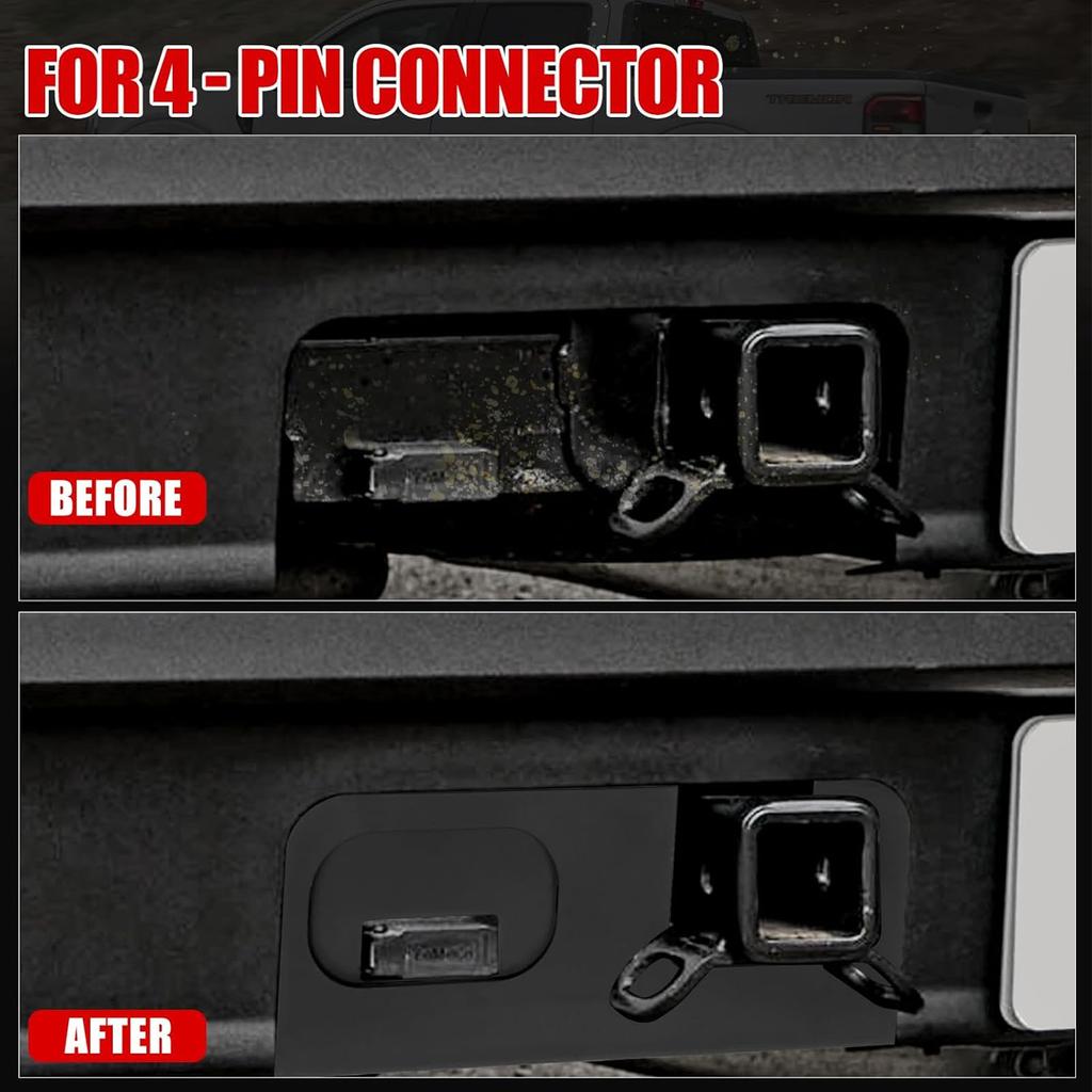 Rear Bumper Cover Plate PP Rear Bumper Hitch Surround Cover Protection Panel Replacement For Maverick 2025-2025 with Connector
