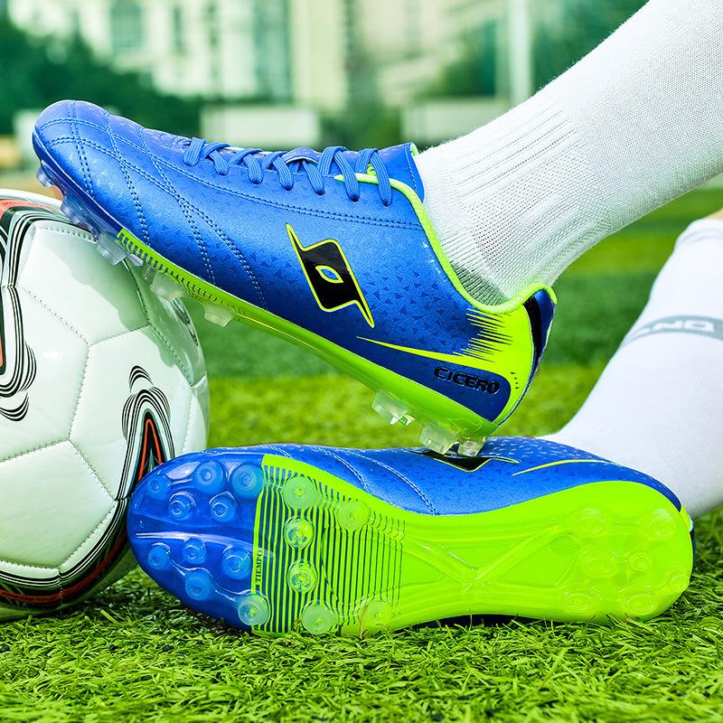 

2025 new children s football shoes boys and students low-top lawn long nails broken nails training sports shoes 35
