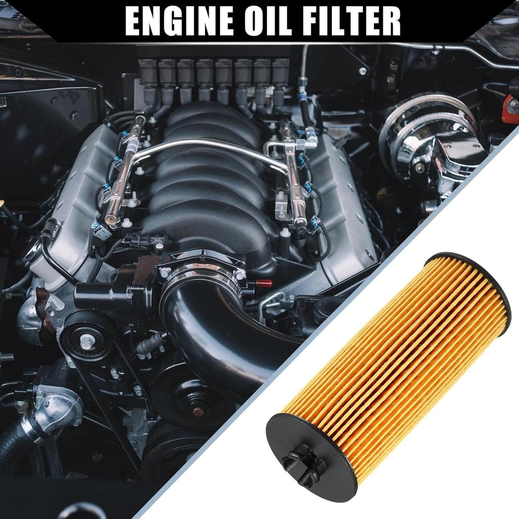 No.68079744AB/68079744AA Engine Oil Filter for Jeep Grand Cherokee 3.6L 2011-2013 / Inner Transmission Oil Filter/Durable / 1 Set Yellow