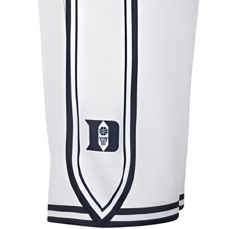 Nike Duke Limited Domácí Dri-FIT Color Block Elastický pas Rovná nohavice Prodyšné Basketbalové šortky Pánské šortky Bílá DZ6011-100