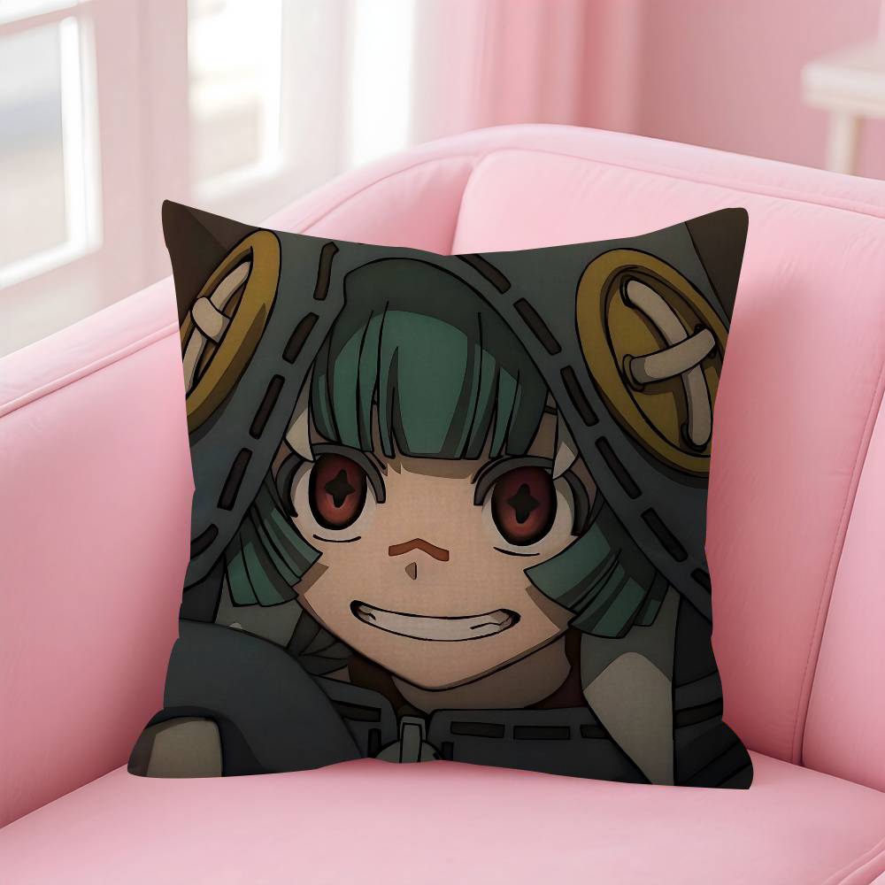 Anime Comic Gachiakuta Riyo Cushion Cover Car Throw Pillow Case For Sofa Car Christmas Gift