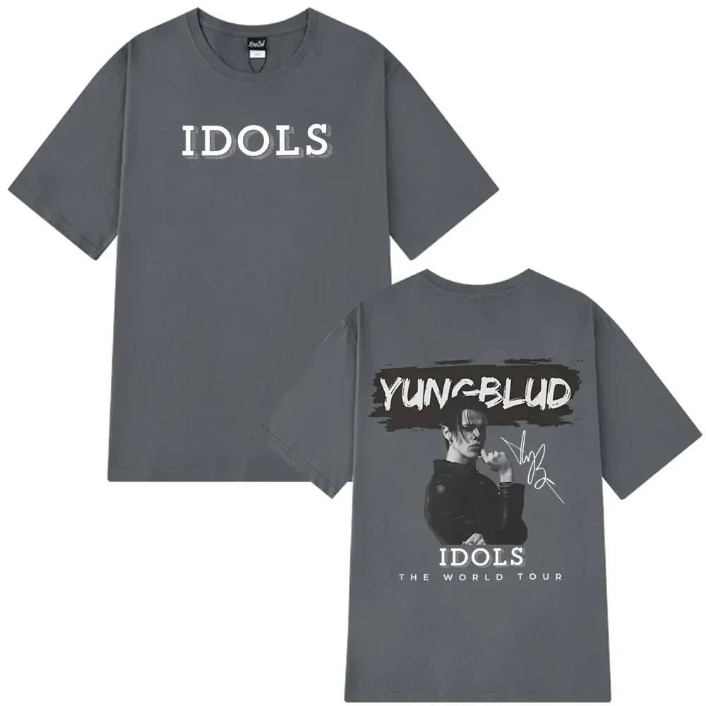 Yungblud 2025 World Tour New Idols Vintage Tshirt Unisex Wounisex Punk Rock T Shirts Shortsleeved Cotton Hiphop Oversized Tshirts