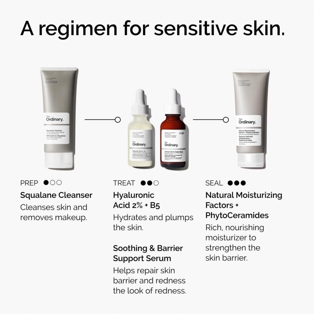 The Ordinary Soothing   Barrier Support Serum For Sensitive Skin 1 Oz