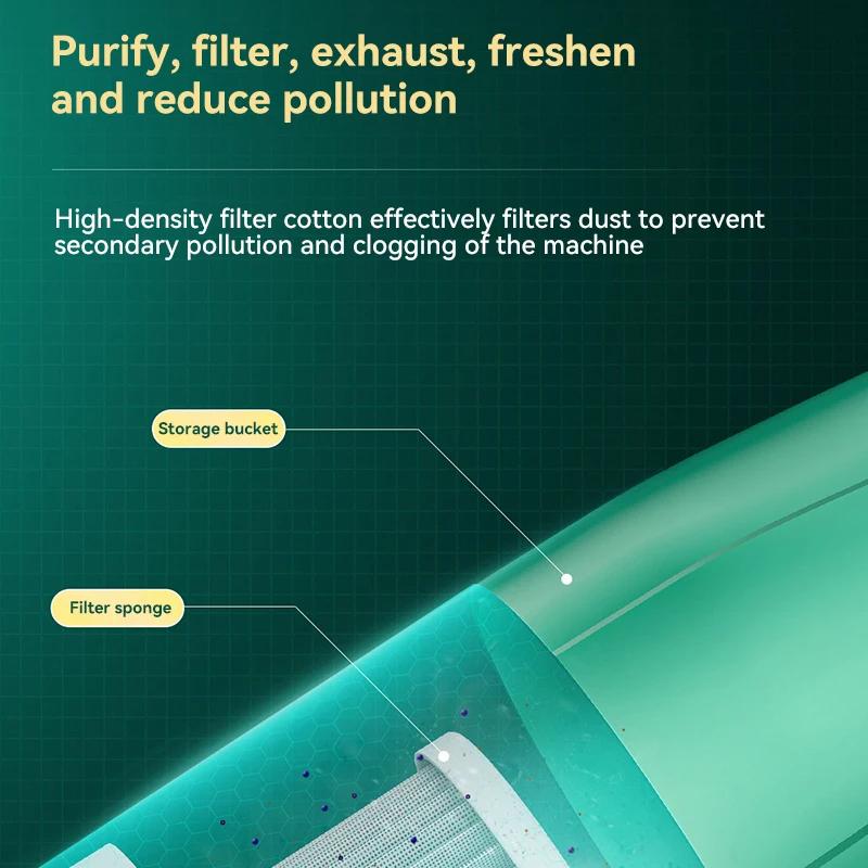 Neuer 90000PA Autostaubsauger, 120 W, leistungsstarker Nass- und Trocken-Handstaubsauger, kabelloser Handstaubsauger, starke Saugkraft, doppelter Verwendungszweck für Auto und Zuhause