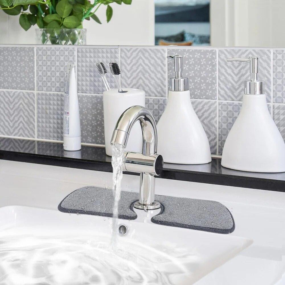 Fiber Cloth Faucet Absorbent Mat Dish Drying Mat For Water Stains Preventer Kitchen Practical Gadget