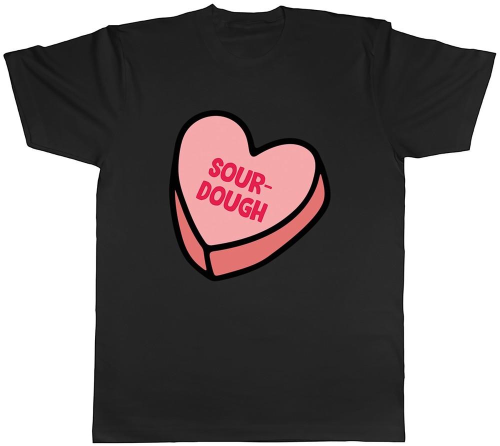Funny Love Heart Sourdough Bread Baking Baking Mens T-Shirt Tee Gift Top M