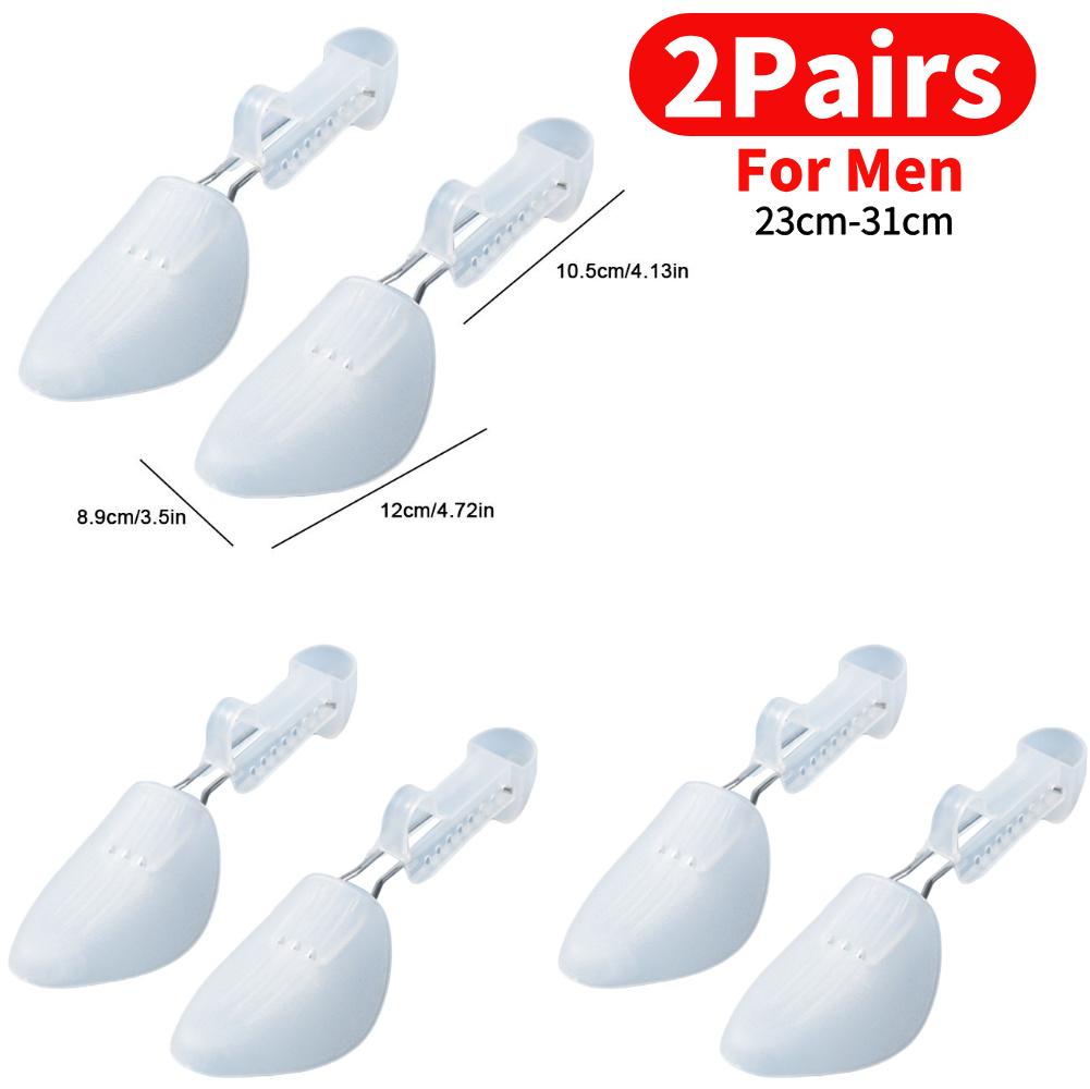 3-1Pairs Unisex Plastic Shoe Stretcher Adjustable Portable Shoe Tree Shaper Stretchers Holder for Women Men Fashion Shoe Tree
