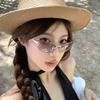 Vintage Cat Eyes Metal Frame Sunglasses Street Photography Trendy Steampunk UV Resistant Glasses Outdoor Travel Sun Glasses