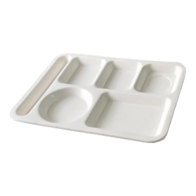 Five-Compartment Melamine Meal Tray