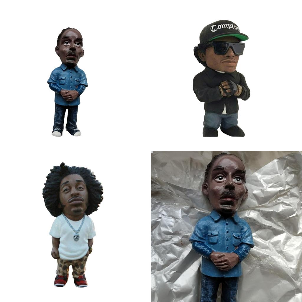 Hip Hop Rapper Bro Shakur Snoop Dogg Action Figure For Music Fans Hand-sculpted And Hand-colored Statue