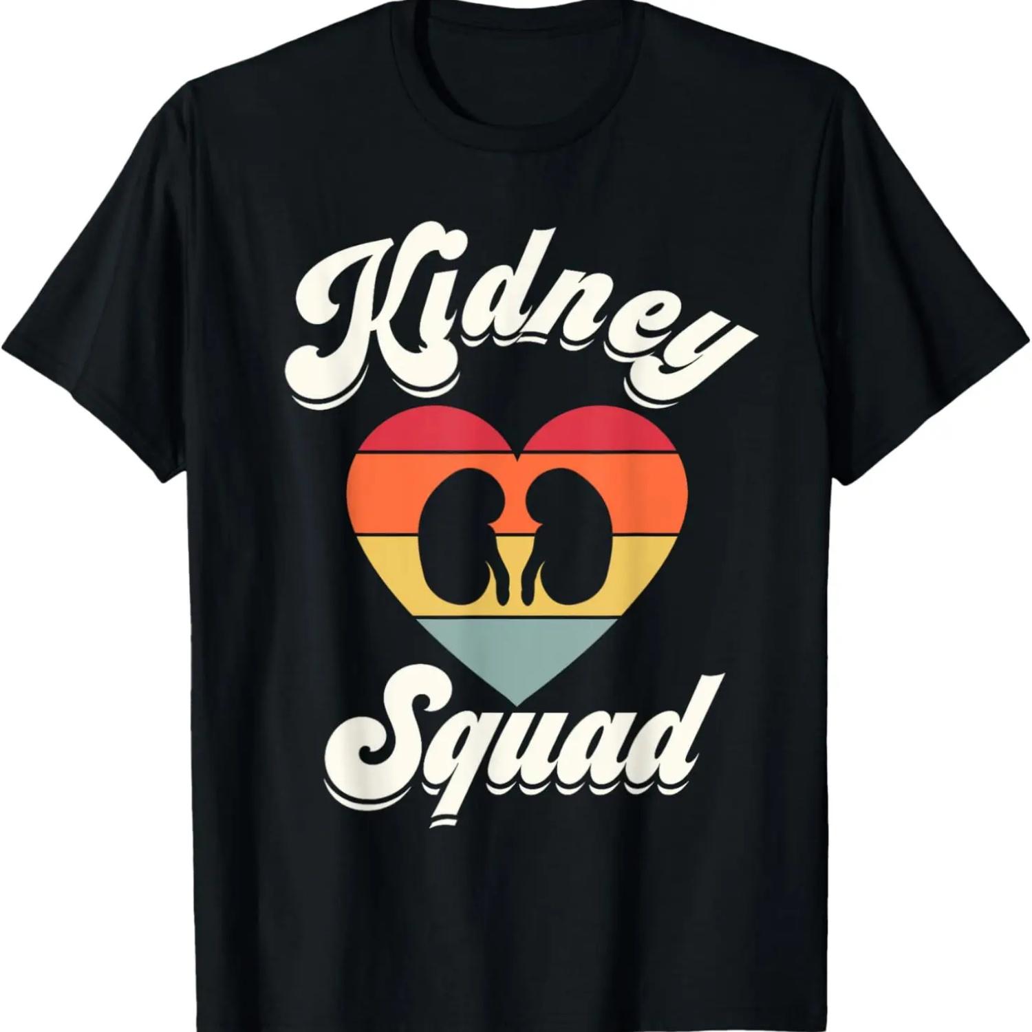 Kidney Team Squad Nephrology Nurse Dialysis Technician Tech T-Shirt S