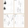 Characters Line Draft Practice Book Hand Drawn Drawing Copy Book Art Supplies  Art Class