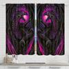 Purple Black Dragon Pattern Printed Curtains Suitable Bedroom Living Room Home Decoration Made Of Polyester Great Window Treatment