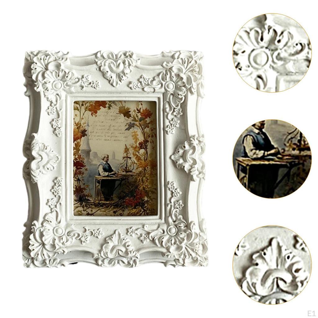 Vintage Fotoram Bild Europeisk Stil Hållare Galleri Konst för Vardagsrum Vägg