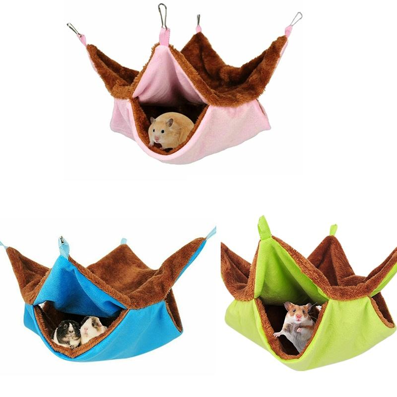 Weiche Plüschhängematte für Kleintiere Doppellagiges Design für ultimativen Komfort
