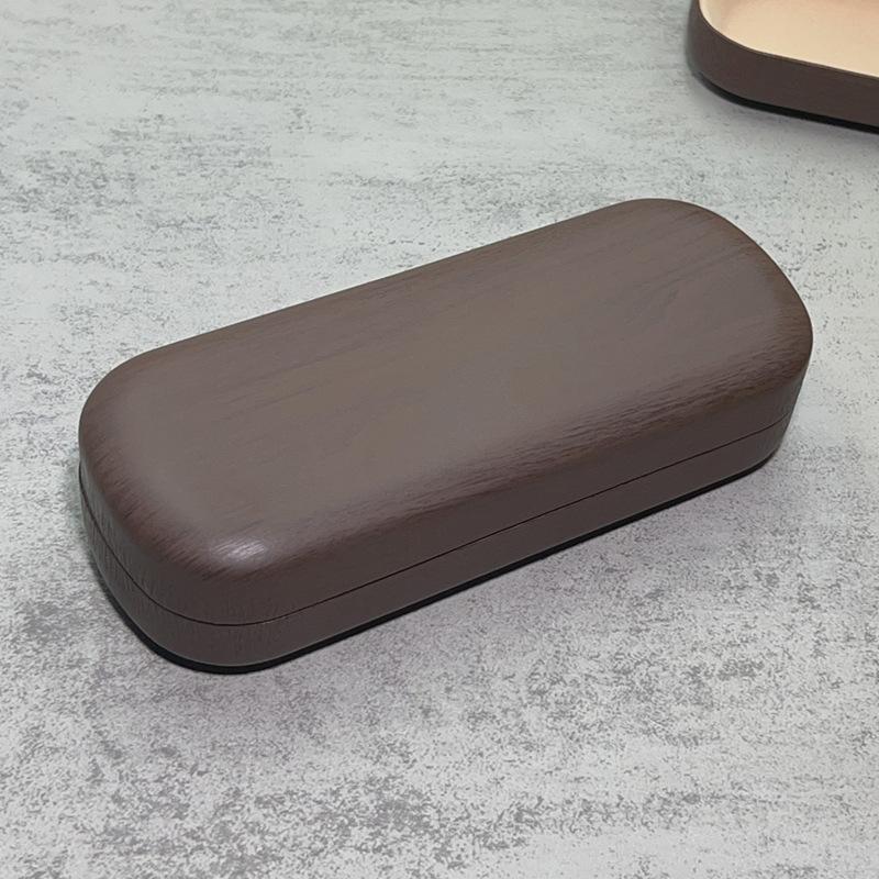 

Портативный жесткий футляр для очков Прочная коробка для хранения солнцезащитных очков для путешествий, школы, офиса Легкий и компактный дизайн черный коричневый