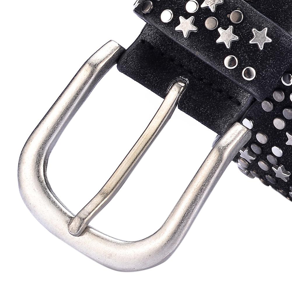 Women Fashion Rivet Design Wide Belt Cool Waist Decoration as Perfect Gift