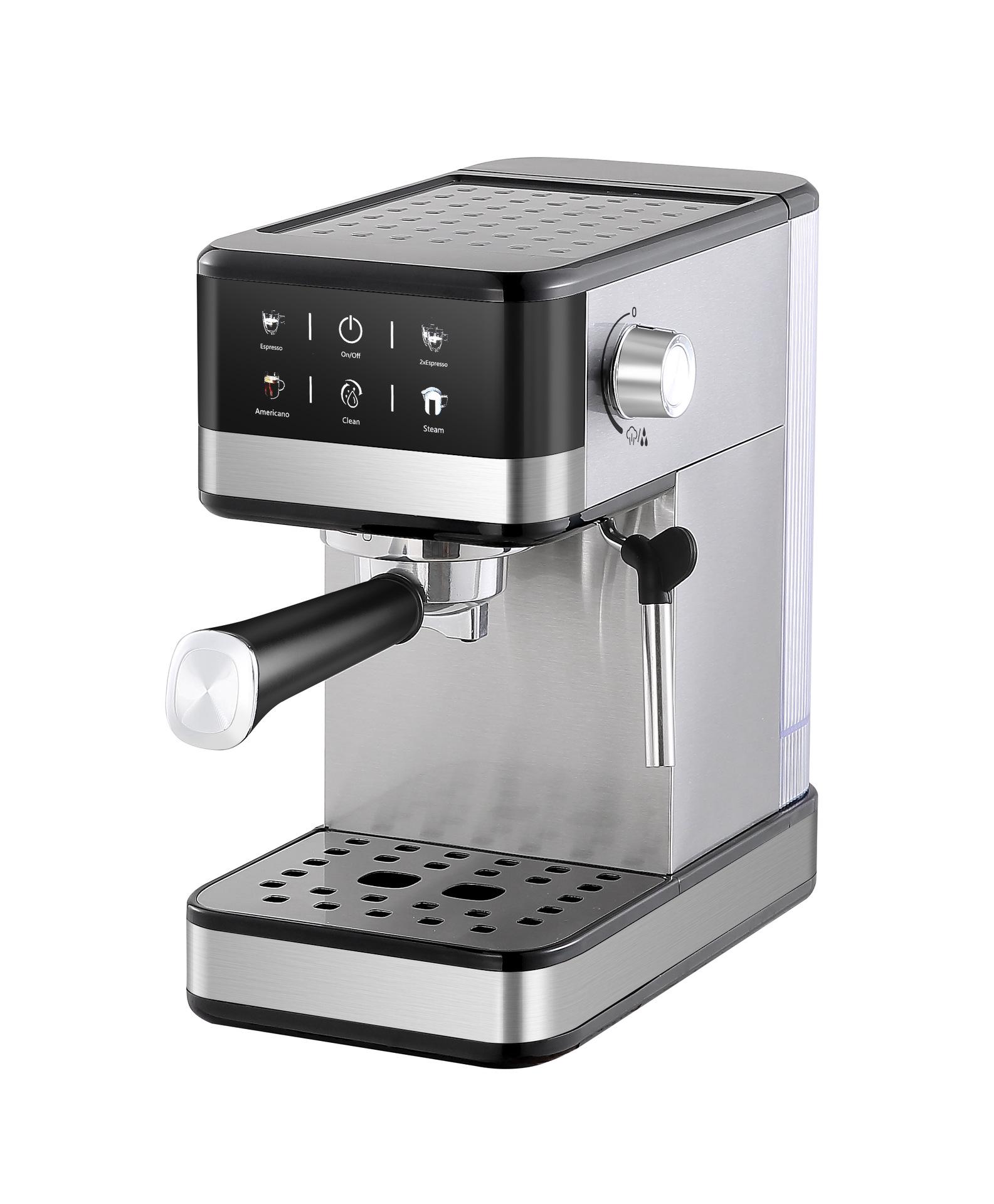 

Italian Semi-Automatic Stainless Steel Espresso Machine for Latte Art, High-Pressure Extraction, European Standard UK Standard [220V] срібний