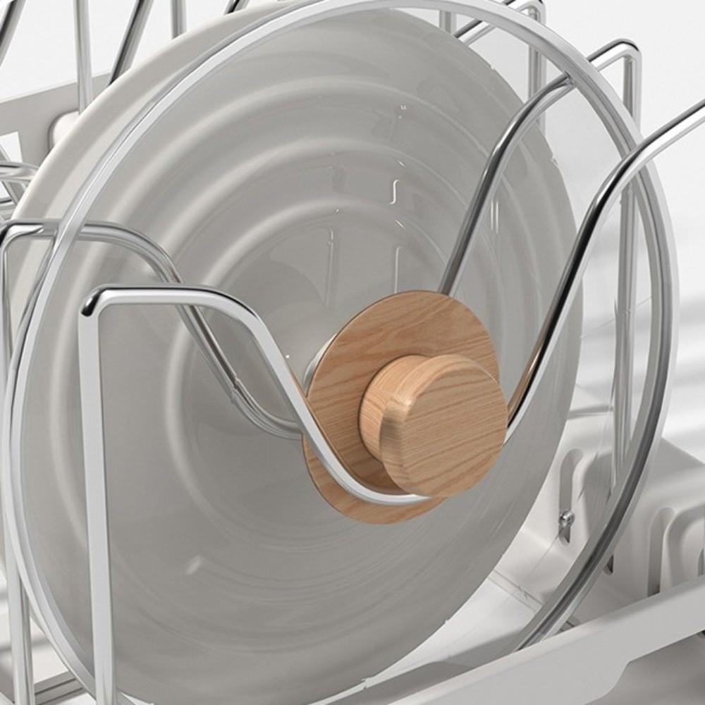 New Expandable Pans Organizer Rack Adjustable Kitchen Utensils Rack Pot Lid Organizer 7 Grid Pots Holder