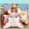 Cozy Hamster Lounger Back Pillow Plush Pp Cotton For Better Lumbar Support