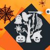 Halloween Cartoon Cutter Set - Carbon Steel Ghost Pumpkin Decorations for Scrapbook and Craft Projects