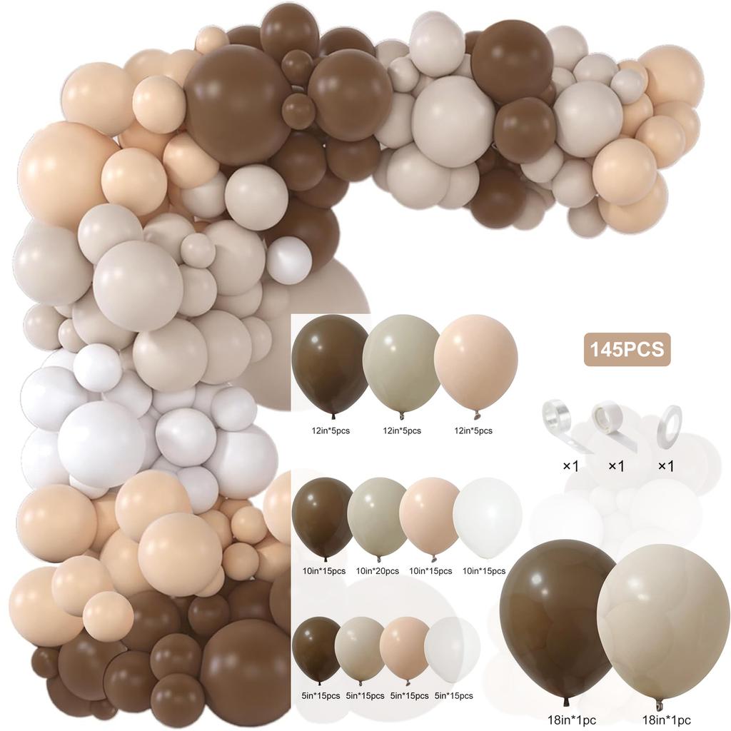 121PCS Multi-color Latex Balloon Set Suitable for Birthday Parties, Weddings, Valentine's Day Party Decoration