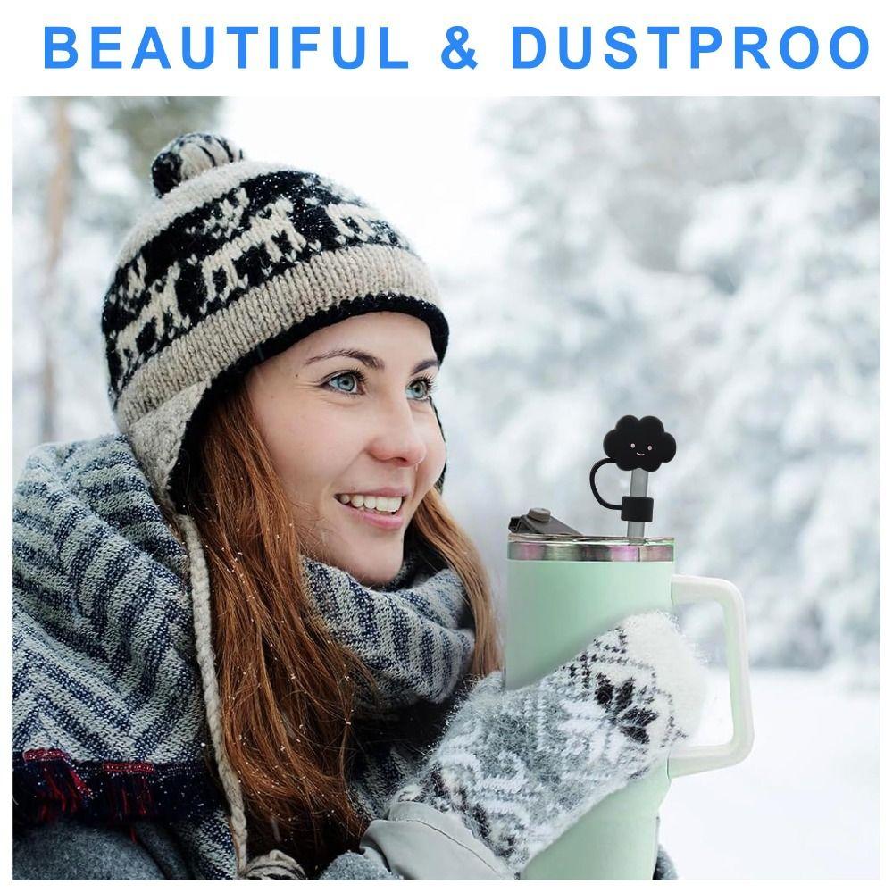 5/6 ks Růžové krytky na brčka Roztomilé prachotěsné zátky Kreativní sada zátěžek proti rozlití