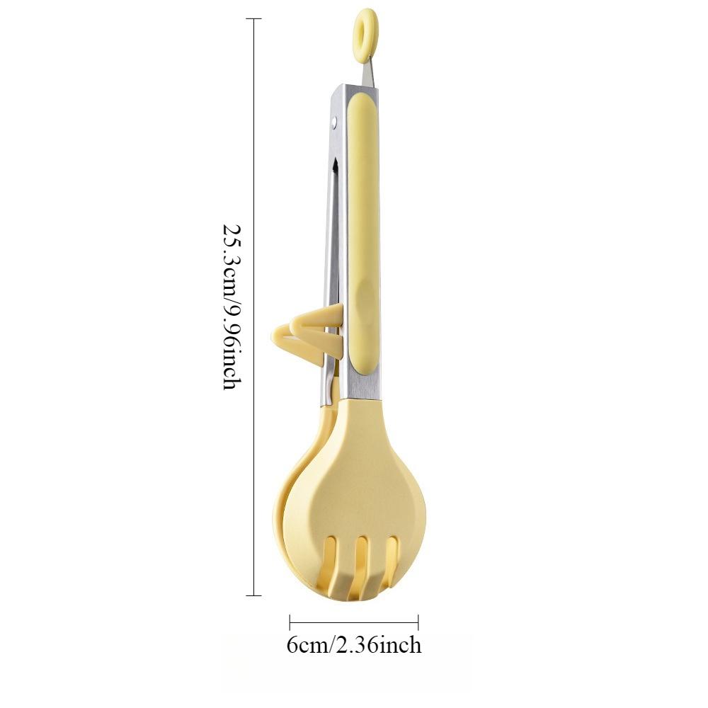 Vertical Foot Kitchen Food Tongs – Stainless Steel Heat Resistant Silicone Tips Round, Strong Comfort Grip,Non-Scratch Pan, for Cooking, BBQ, Salad
