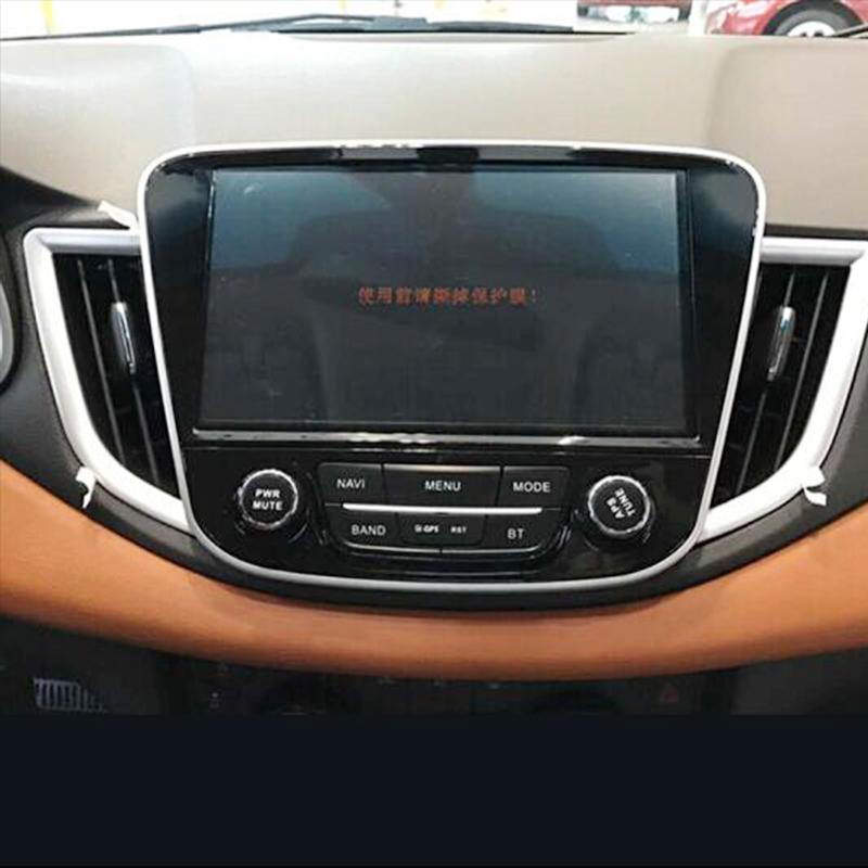 

For Chevrolet CAVALIER 2017 2018 accessories styling ABS Chrome Car front Air Condition outlet Vent frame Cover Trim