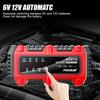 Full Intelligent Intelligent Pulse Repair Lead-Acid Battery Charger Car Motorcycle Battery 6V/12V 1.5A Multiple Protection Full Charge Self-stop