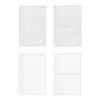 Binder Pocket Sleeves 10 Pieces 6-Ring Planner Refill Pages for Card Refillable Protectors for Pictures Postcards Journal