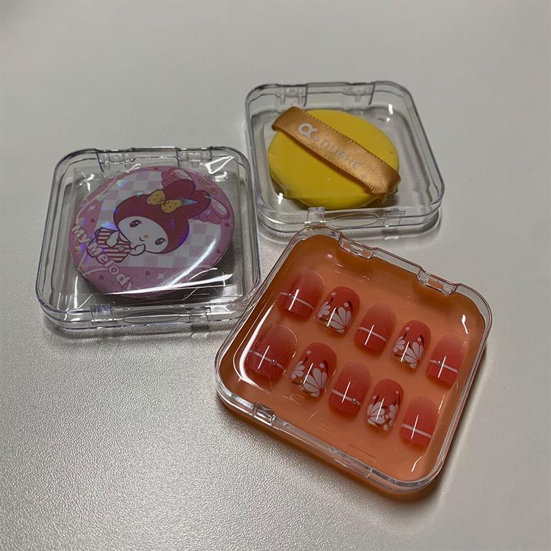 Transparente Kunststoffverpackungsbox Nagelverschönerung Aufbewahrung Schmuck Halskette Display Geschenkbox