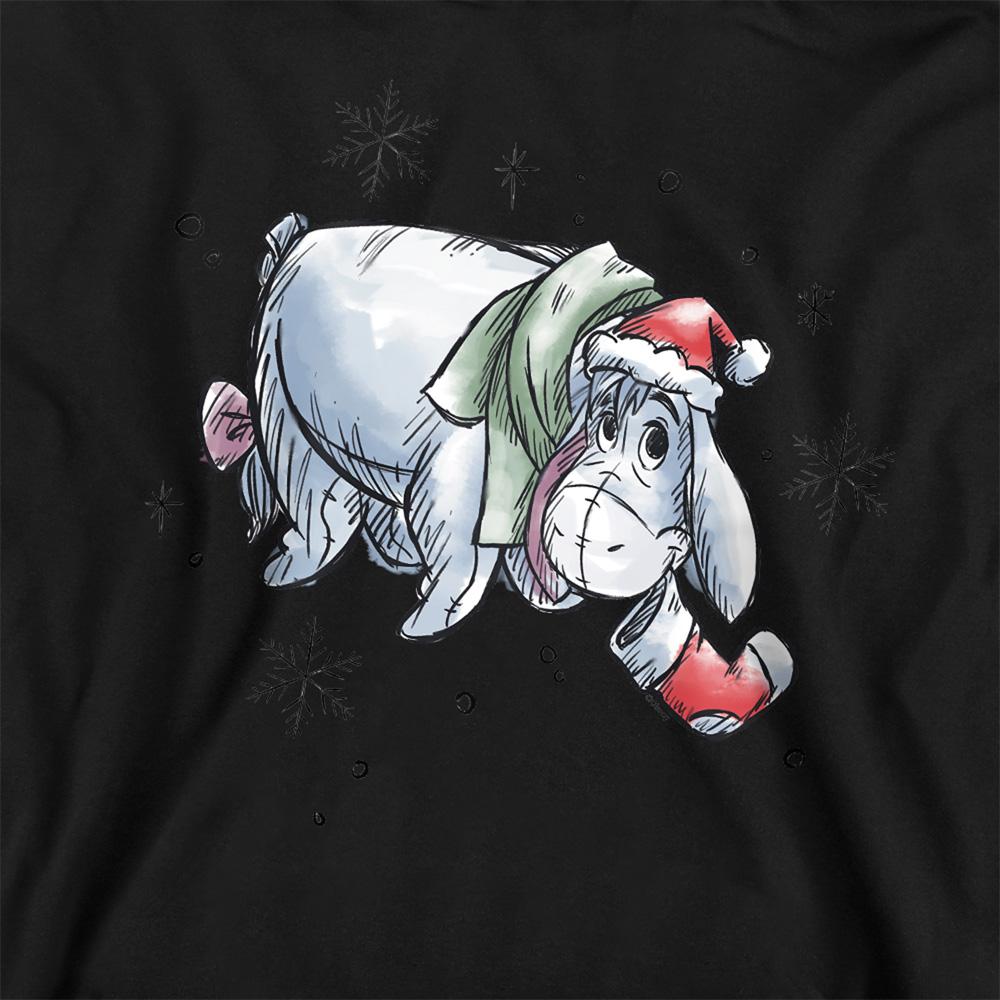 Winnie the Pooh Childrens/Kids Eeyore Snowflake Heather Christmas Hoodie