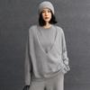 Set di maglieria casual da donna in cashmere, vestibilità larga, tre pezzi, per Autunno/Inverno