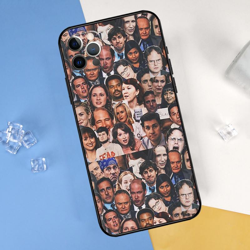 Lazy Scranton The Office Phone Case For iPhone 16 Pro Max 12 13 Mini 11 14 15 Pro Max XR 16 15 Plus 16e Cover Shell