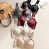 Seamless Wire-Free Red Bra for Large Busts - Nude, Soft, Anti-Sagging Support