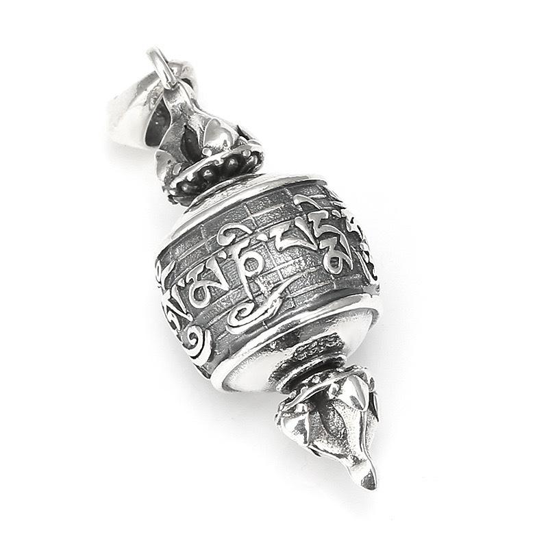 Jewelry Fashion Retro Craftsmanship Men and Women's Six Character Mantra Gawu Box Pendant