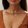 Custom Personalized Jewelry Heart Shaped Double Name Necklace 18K Gold Plated Stainless Steel Necklaces for Gift
