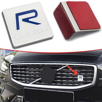 R DESIGN Samolepka mřížky kufru Písmena Logo Emblém Odznak Samolepka Samolepka Vhodné pro Volvo