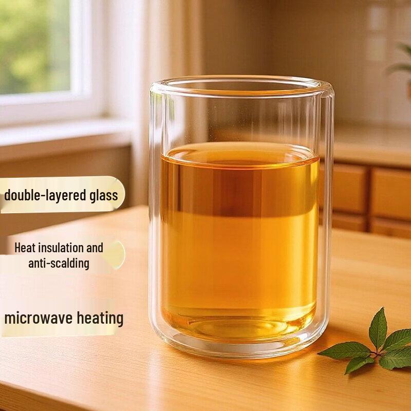 OLOEY High Borosilicate Milk & Tea Glass Cup
