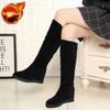 Black Autumn Winter Women's Half High Boots Round Toe Elegant Heeled Ladies Mid Calf Shoes New in Trend 2025 Gothic Footwear