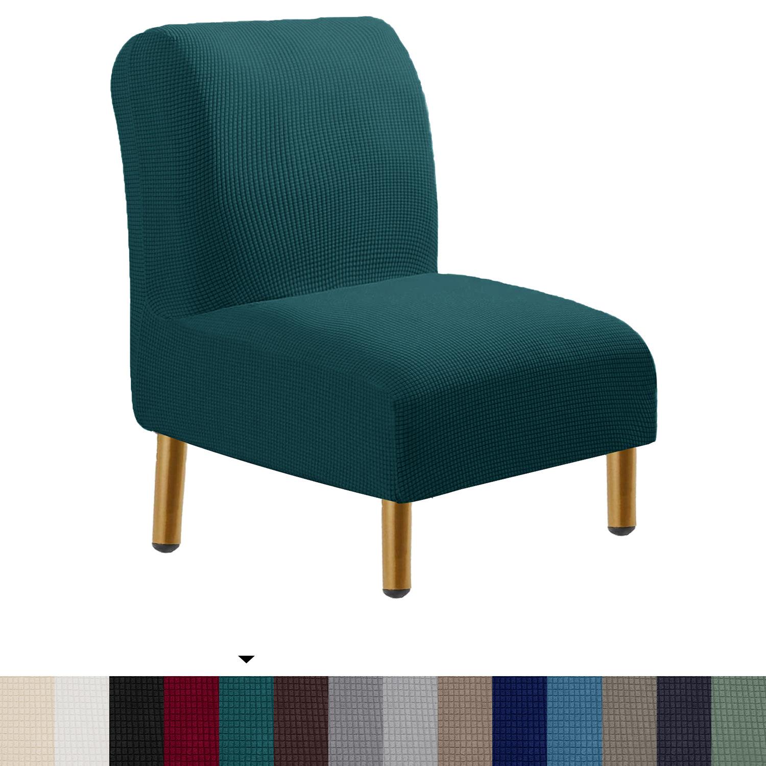 

Чехол на стул без подлокотников, эластичный чехол на стул без подлокотников, чехлы на стулья без подлокотников из спандекса, чехлы на стулья с подлокотниками для гостиной, спальни L50-60cm(19.5-23.5 )